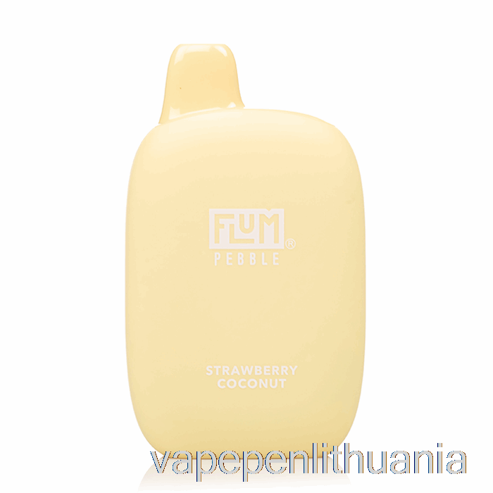 Flum Pebble 6000 Vienkartinis Braškių Kokosų Vape Skystis